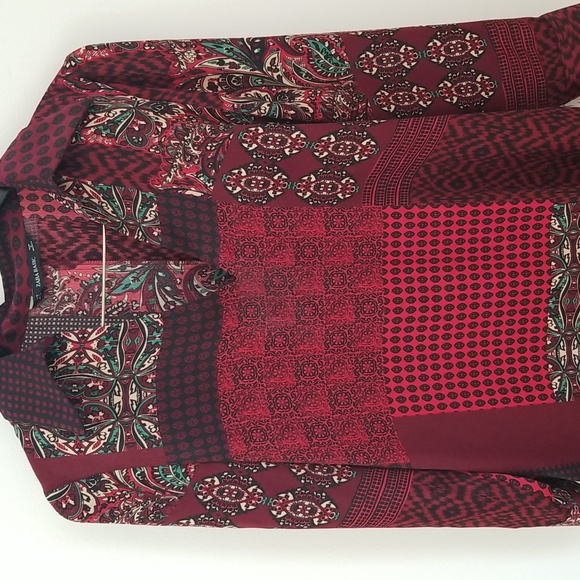 nwt Zara Long Sleeve Pullover Dress - Picture 4 of 9